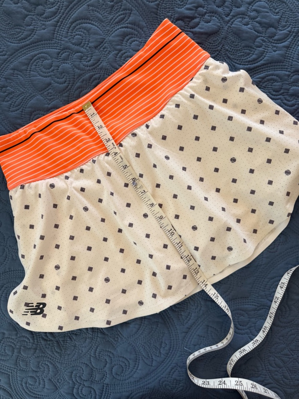New Balance Orange White Gray Athletic Tennis Skort for Women Size M - Picture 8 of 8